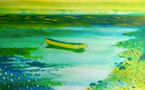 Lakeside Peace...a painting